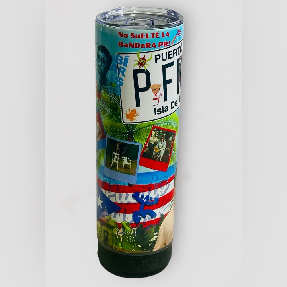 20oz‎ PFKNR Stainless Steel Tumbler with Bluetooth Speaker - Picture 3 of 4